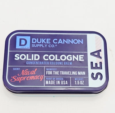 Bálsamo Duke Cannon Colonia Sólida Sea Naval Supremacy 1,5 OZ Foto 1 de 4