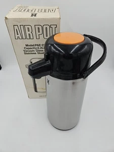 Hormel Air Pot Coffee Dispenser 2.2 Liters, Vacuum Glass Lined, Stainless Steel - Picture 1 of 11