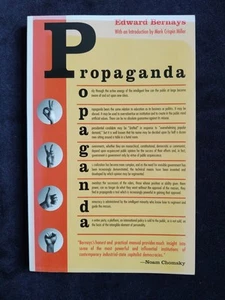Propaganda Edward Bernays Softcover Book Politics Government Society Chomsky - Picture 1 of 14