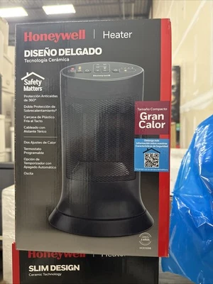 Honeywell Digital Ceramic Tower Heater Slim Design Black - 1500W HCE309B - NEW!! - Image 1 of 2