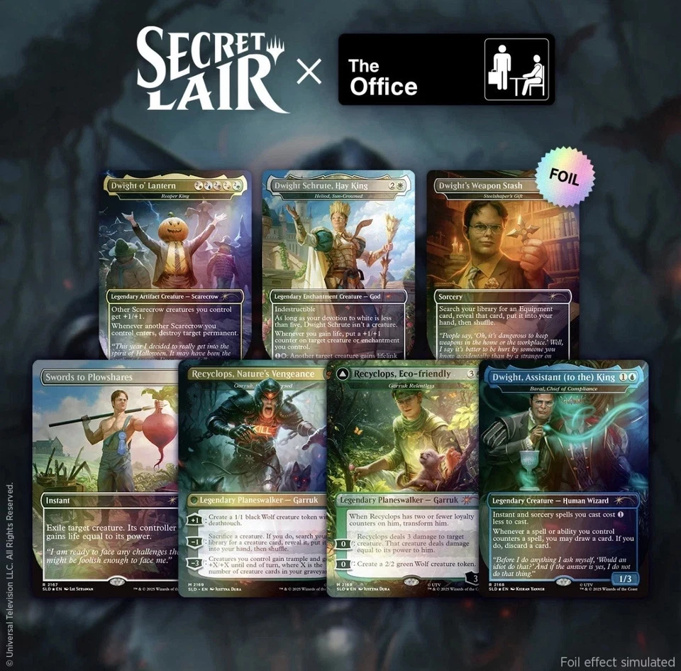 MTG Secret Lair Drop x The Office - Dwights Destiny FOIL - SEALED - IN HAND! - Image 1 of 1