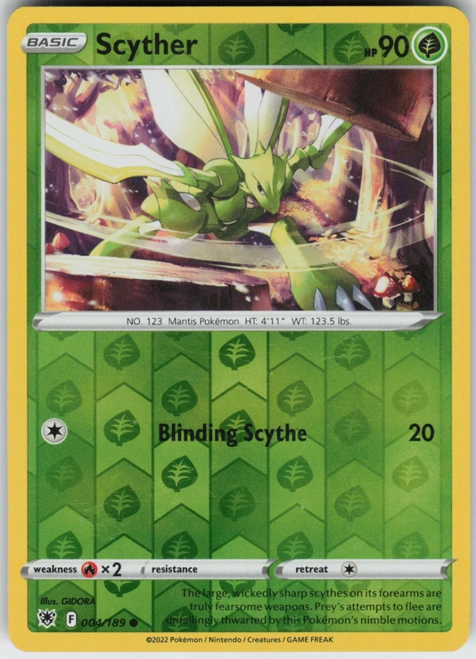 PO-06 Reverse Holo Scyther (004) 004/189 Common SWSH10: Astral Radiance - Image 1 of 1