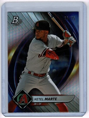 2022 Bowman Platinum 999.5 - Ketel Marte #55 Platinum Bar /75 - Image 1 of 2