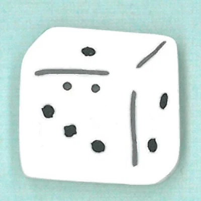Dice 4613 Buttons by Just Another Button Company - Image 1 of 2