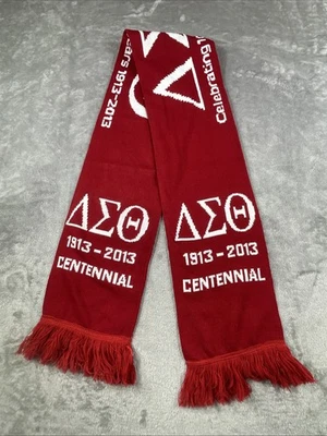Bufanda Delta Sigma Theta Roja 1913-2013 100 Años Celebración Centenario Foto 1 de 4