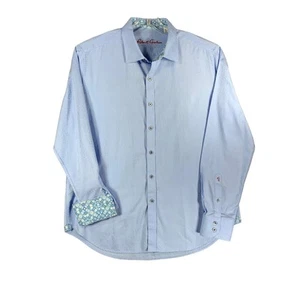 Robert Graham Men's Borsi Long Sleeve Button Down Woven Shirt XL - Imagen 1 de 4