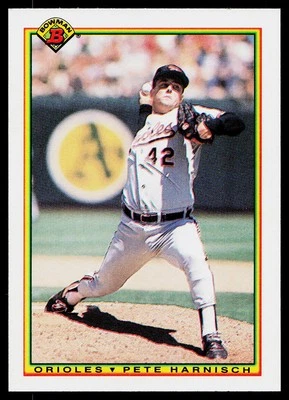 1990 Bowman Pete Harnisch #247 Baltimore Orioles - Image 1 of 2