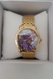 BERTHA Womens 'Didi Peacock' Gold Tone Mother of Pearl Dial 38mm Watch - Picture 1 of 5