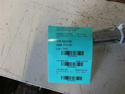 乘客后窗调节器电动 适合 00-04 LEGACY 362805 — 第 1/4 张图片