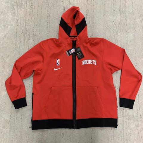 NIKE HOODIE FULL ZIP HOUSTON ROCKETS RED NBA THERMA-FLEX SHOWTIME XXL CN4028-657 Cover