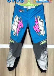 Vintage Motocross 1990s Jt Racing Usa Power Concept Blue Black Pant Size 32 Inch - Picture 1 of 4