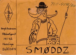 Sweden, 1972, Vintage QSL Card - Radio Amateur - Picture 1 of 2