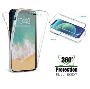 360 Clear Case For iPhone 13 12 11 Pro XS Max XR X 8 7 SE Full Cover Silicone 