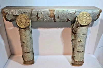 Estante de pared, imitación madera, troncos de abedul 15 1/2" de largo,  Foto 1 de 4