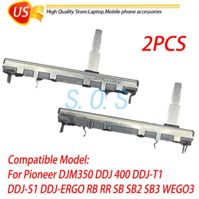 2 x Fader Fit Pioneer DJM350 DDJ400 DDJ-S1 DDJ-ERGO RB SB2 SB3 WEGO3 DCV1024 Foto 1 de 4