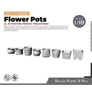 Yao's Studio LYT18006A 1/18 Model Railroads Display Prop Flower Pots - Picture 1 of 2
