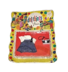 '60's Premier Doll-Things Clothing - New on Card - Dress 3" Camera Man Tourist - Imagen 1 de 1