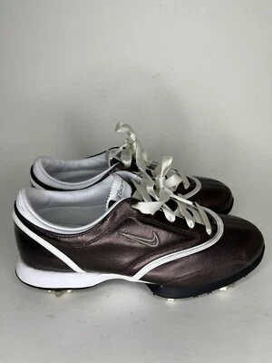 Zapatos de golf Nike Air Zoom 6,5 W para mujer marrón 335949-211 picos con cordones camisetas bajas Foto 1 de 4