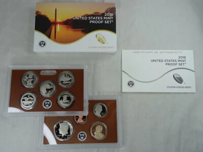 2018-S United States Mint Proof Set with COA & Box 10 Coins - Image 1 of 4
