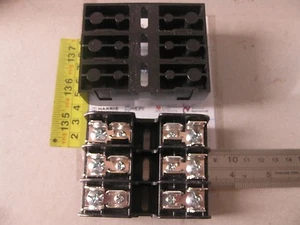 1x BMA6033SQ Portafusibles 3 POLOS BLOQUE DE FUSIBLES ENANO   - Imagen 1 de 3