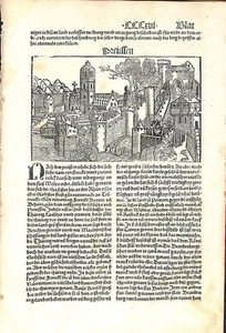 Antique map, Schonsperger/Schedel, 1496, Preussen, Poland - Picture 1 of 1