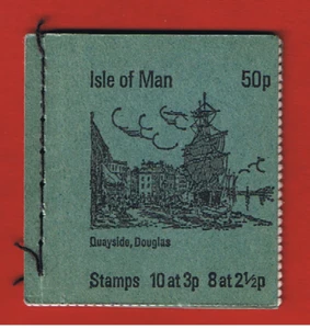 Isle of Man #17a  MNH OG  bklt of 18  eight-2 1/2p  ten-3p  Castletown  Free S/H - Picture 1 of 1