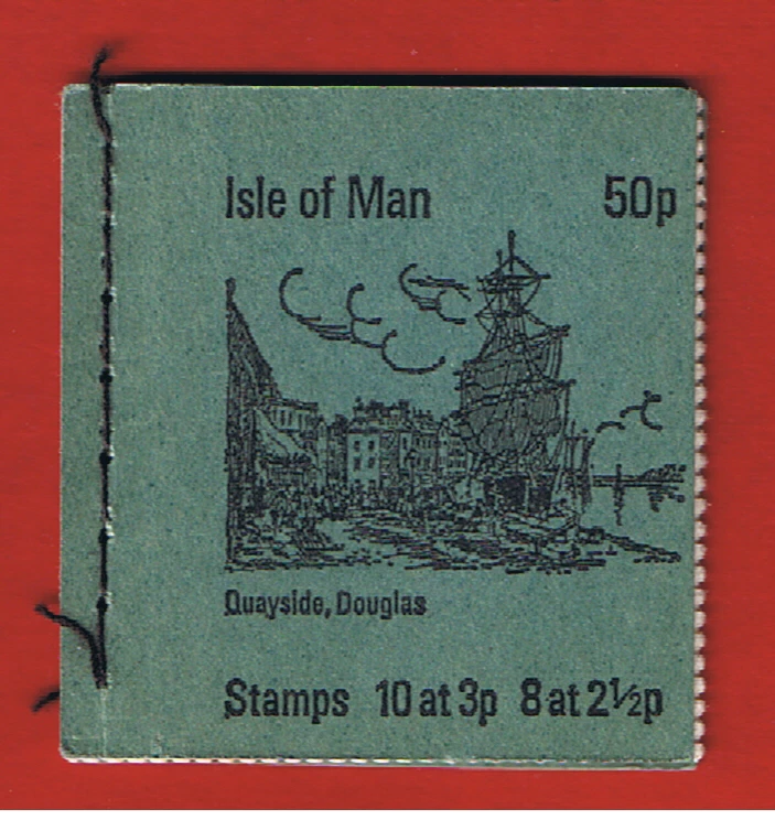 Isle of Man #17a  MNH OG  bklt of 18  eight-2 1/2p  ten-3p  Castletown  Free S/H - Image 1 of 1