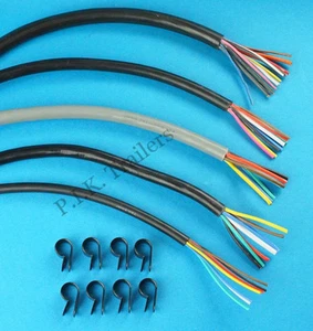 Cables y clips de 7, 8 y 12 núcleos para remolques caravanas autocaravanas - Imagen 1 de 15