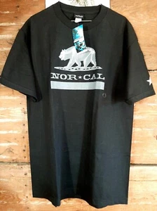 Neu Sprockets Nor Cal Skateboard Rare Black Bear Skeleton T-Shirt Herren Gr. L - Bild 1 von 4