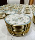 (12) Lenox blue Tree China Bread And Butter 6 3/8” Gold Back Stamp