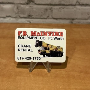F. B. McIntire Crane Operating Engineers Hardhat Sticker Hard Hat Texas D - Picture 1 of 1