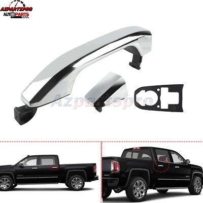 Ручка задней внешней двери для 2015-2022 GMC Sierra Chevy Silverado 2500 3500 HD - Изображение 1 из 4