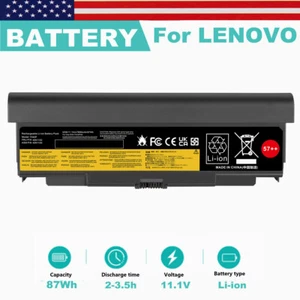 9-Cell 57++ Battery for Lenovo ThinkPad T440P T540P W540 W541 L440 L540 Series - Picture 1 of 11
