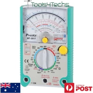 Pros Kit MT-2017 Analogue Multimeter Tester, made in Taiwan, FREE POST - Picture 1 of 4