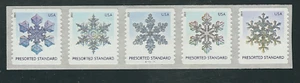 Scott #4808/12...(10) Cent...Snowflakes...Pl # Strip of 5 - Picture 1 of 1