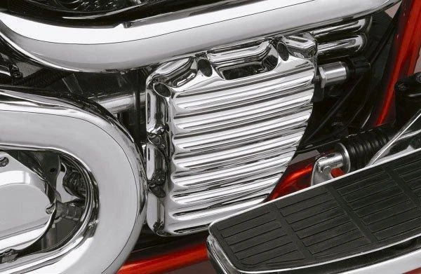 Cubierta de cámara cromada doble leva FLS RSD 2012-2017 para Harley Softail Slim 0177-2001-CH Foto 1 de 1