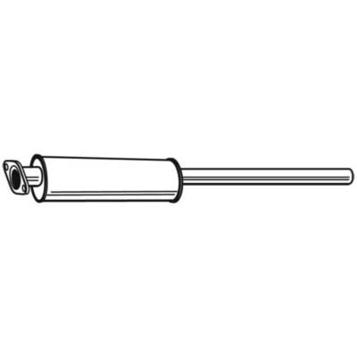 Walker Mittelschalldämpfer Pour Ford Focus II Turnier DA_ FFS HCP DP 23210 - Photo 1/2