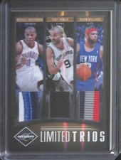 2011-12 Panini Limited Trios Triple Relic #8 Russell Westbrook, Parker, Williams