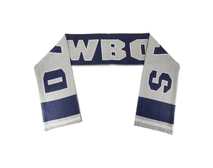 Reebok Stadium Scarf 2 Sided Gray Navy Blue White Dallas Cowboys Muffler - Picture 1 of 2