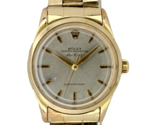 1954 ROLEX Air King 5506 Mens 34mm Rolex Flexi-Riveted Bracelet Serviced  - Picture 1 of 16