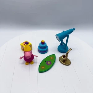 Peppa Pig Geburtstag Party Spielset Figur Kuchen Geschenk Surfbrett Teleskop Sax - Bild 1 von 8