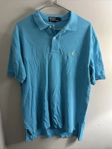 Polo Ralph Lauren Men's M. Blue Polo Shirt Large See Details - Picture 1 of 4