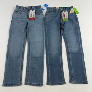 Lot of 2 Levi's 514 and Levi's 511 Performance Big Boys Denim Jeans Sz 7 REG NWT - Picture 1 of 4