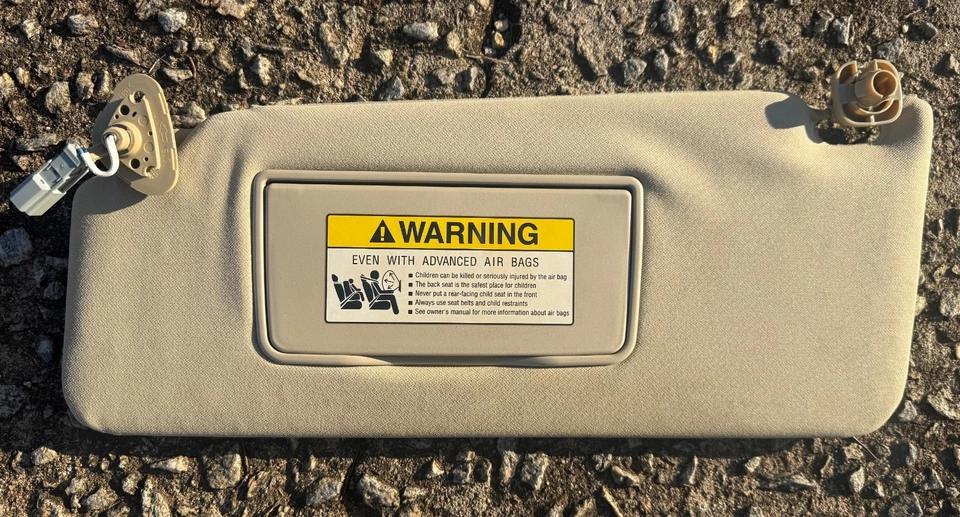 83280-STX-A01ZC Acura MDX 2007-2013 lado del conductor bronceado/beige LH parasol Foto 1 de 3