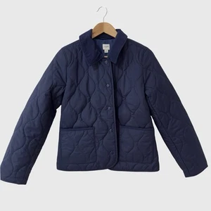 J. Chaqueta de granero acolchada azul Crew S nueva con etiquetas ($168) - Imagen 1 de 9