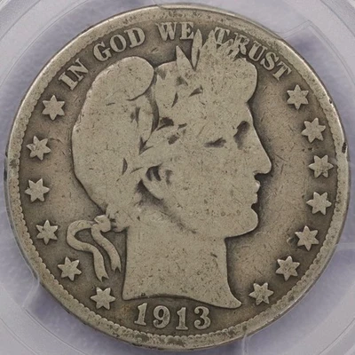 1913 50c Barber Half Dollar - PCGS G 6 - Image 1 of 4