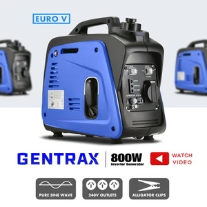 Gentrax 800W Inverter Generator Petrol Portable Home Outdoor Travel Backup Power - Picture 1 of 24