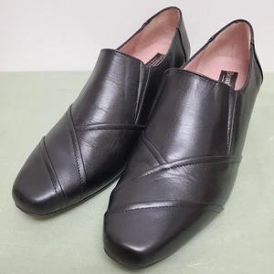 Beautifeel Black Leather Rosalina Pleated Bootie Pumps Heels, 39 EUR 8.5 US, EUC - Picture 1 of 16