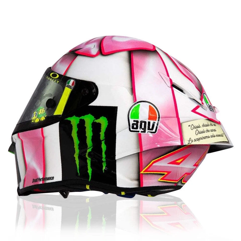 Valentino Rossi VR46 1:5 Scale Moto GP Mini Helmet Misano Race 1 2021
