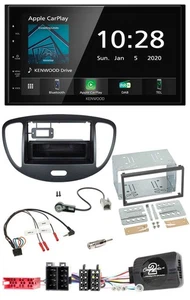Kenwood Bluetooth Lenkrad DAB USB 2DIN Autoradio für Hyundai i10 2009-2013 schwa - Bild 1 von 13